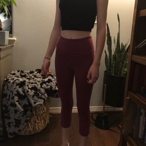 Mauve Crop Tight